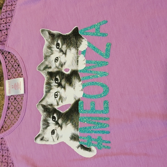 2 Girls Kitten Short Sleeve Tees - Picture 2 of 10